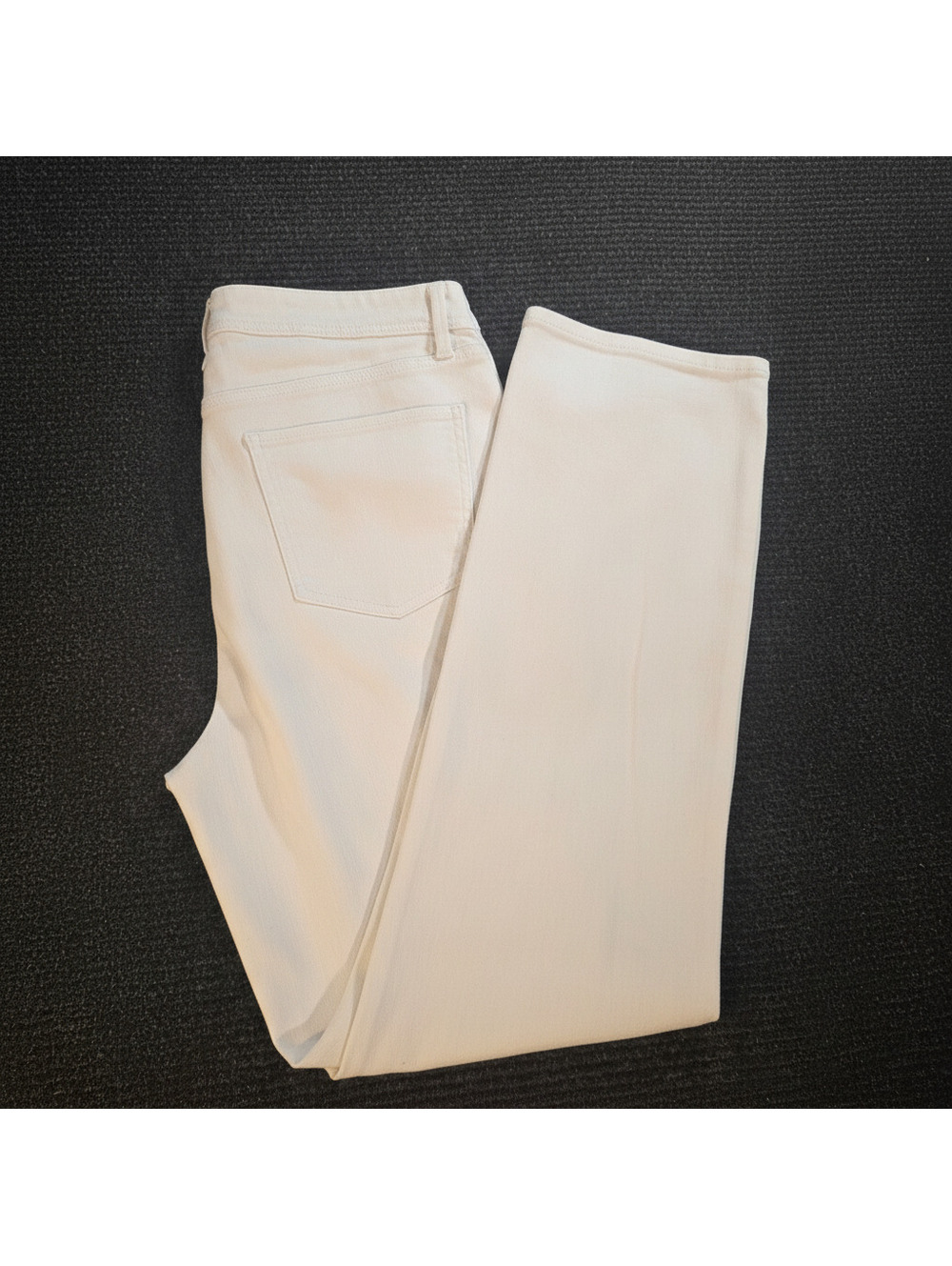 Talbots Barely Boot Jean in White, Size 10